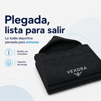 Vexora — Toalha de desporto com capuz
